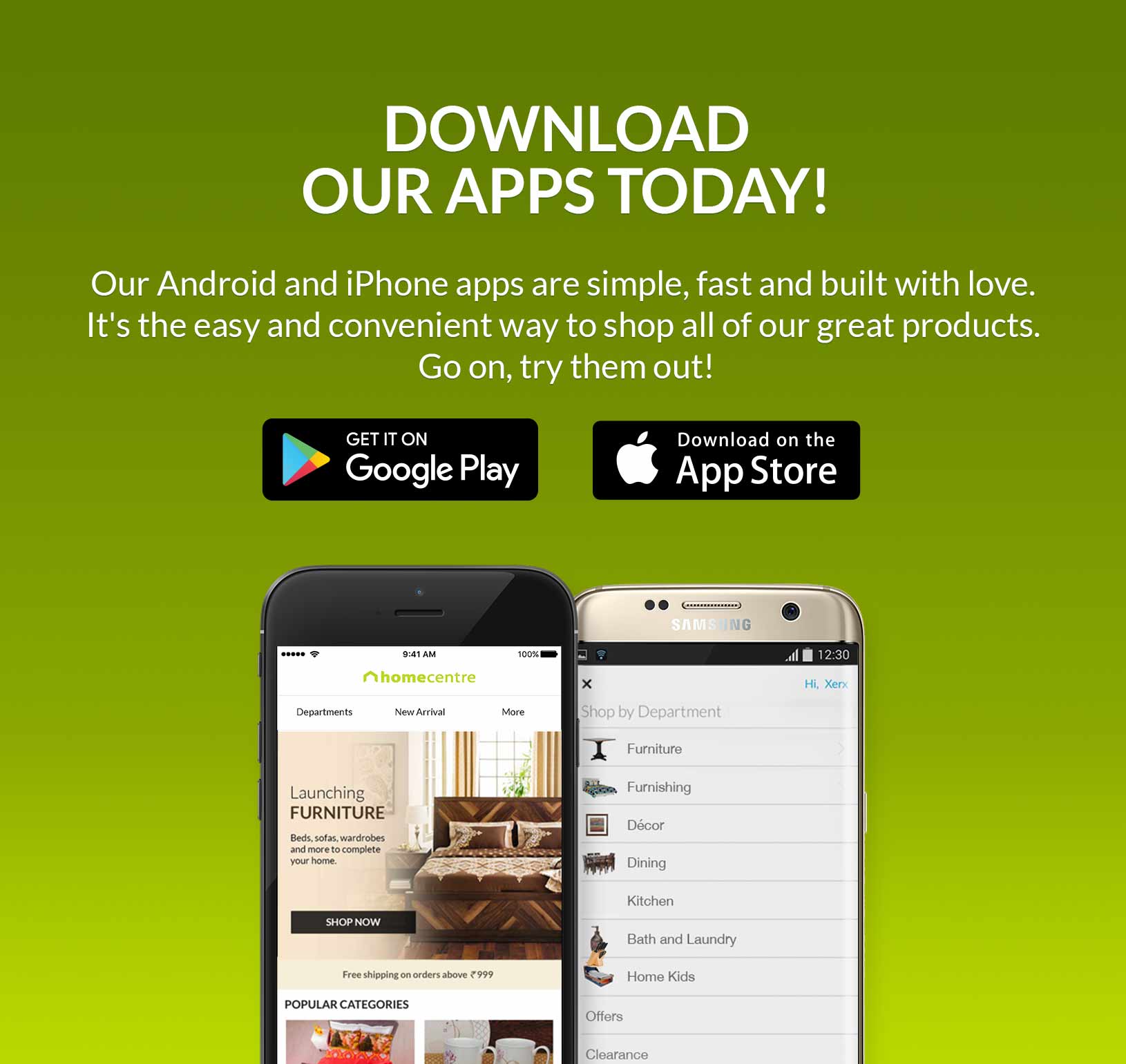 Online Shopping at homecentre